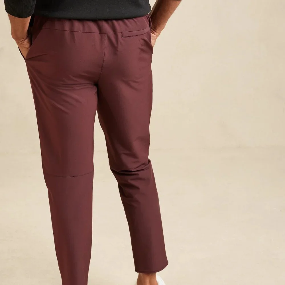 Banana Republic Slim Tapered Performance Pant Dark Steel Grey 32 x 34